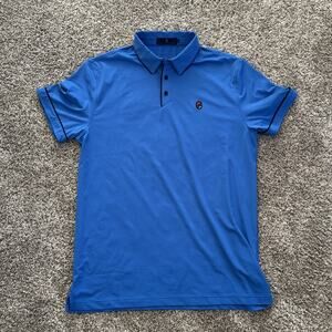 Extracurricular Golf Blue Polo Shirt Mens Sz Large L